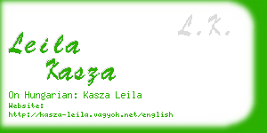 leila kasza business card